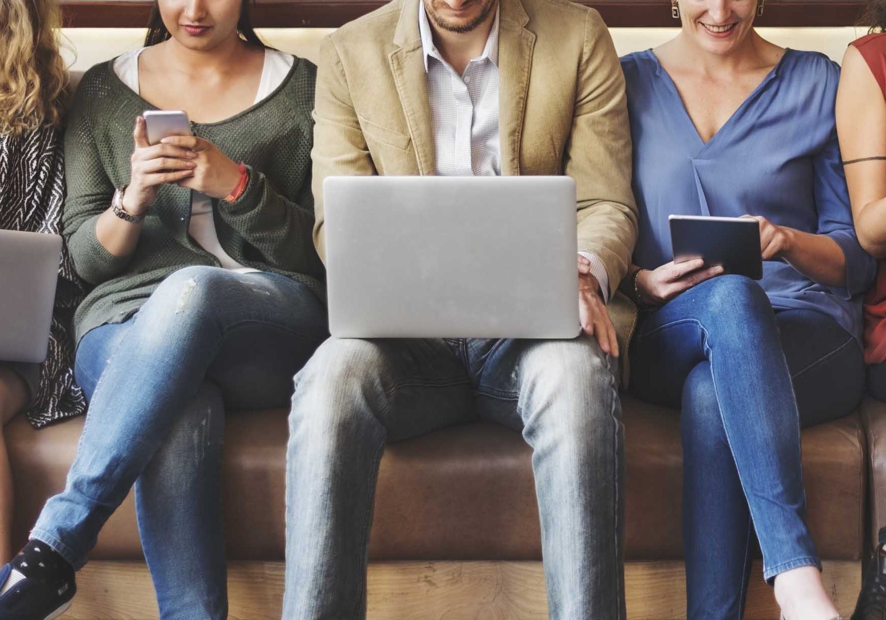 Diversity People Connection Digital Devices Browsing Concept